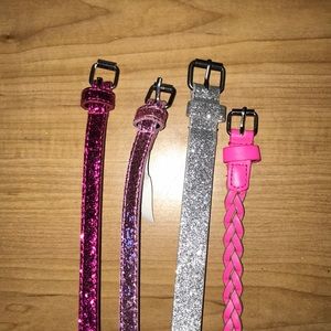 Glittery belts